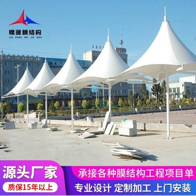 工廠員工停車遮陽棚及小區(qū)電動停車棚的膜結(jié)構(gòu)工程設(shè)計與施工